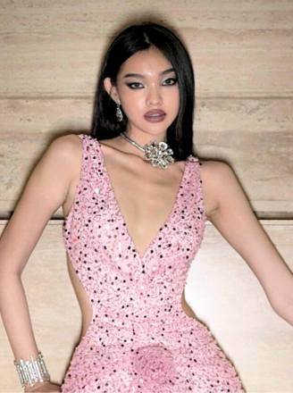 BEADED RHINESTONE FLORAL CHOKER