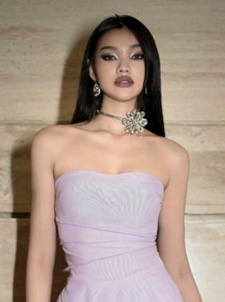 BEADED RHINESTONE FLORAL CHOKER