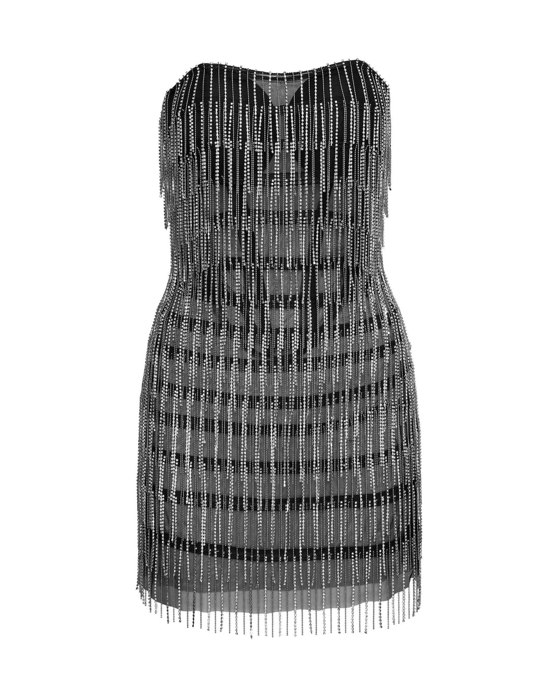 Black Fringe Minidress