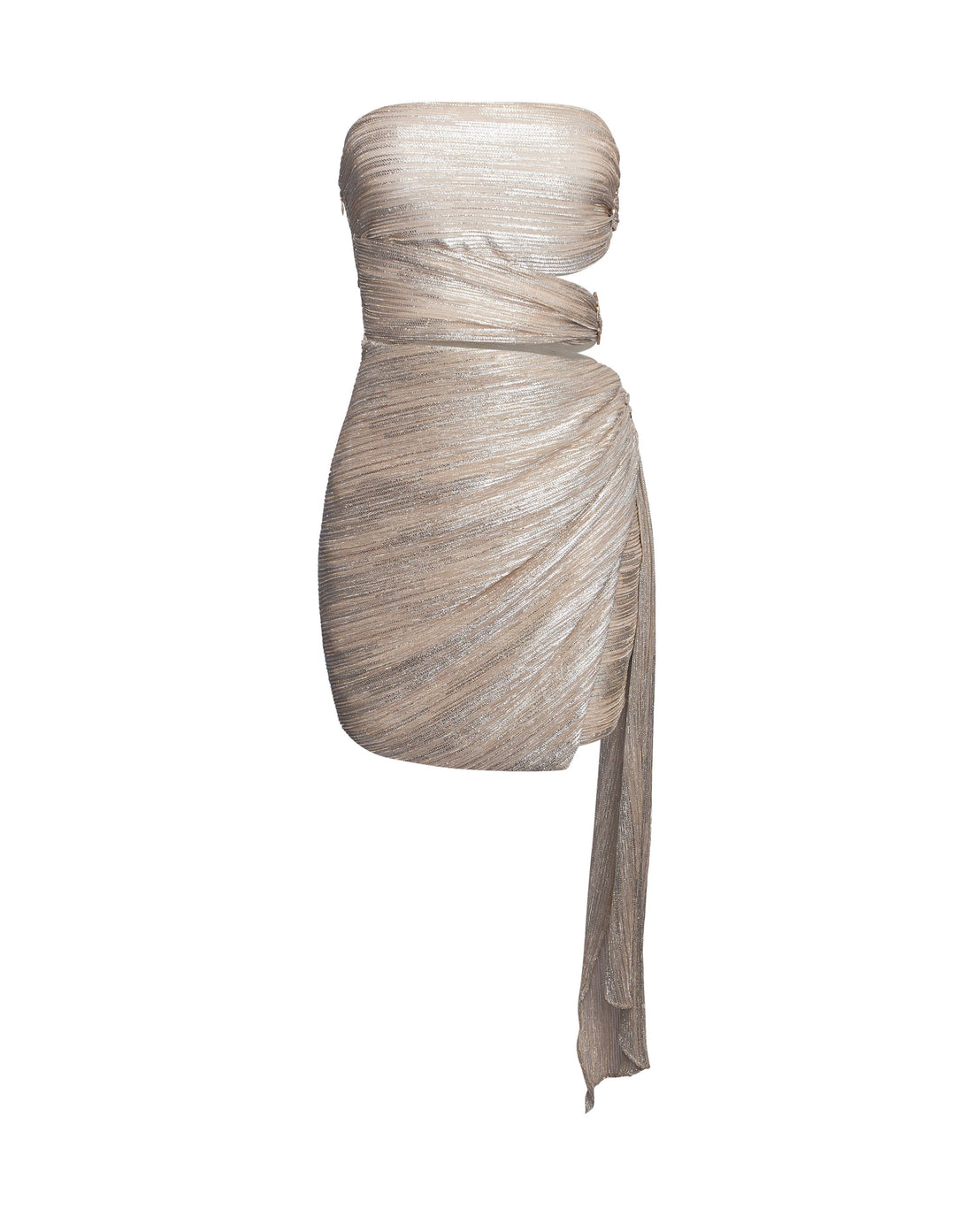 Mesh Ruched Mini Dress