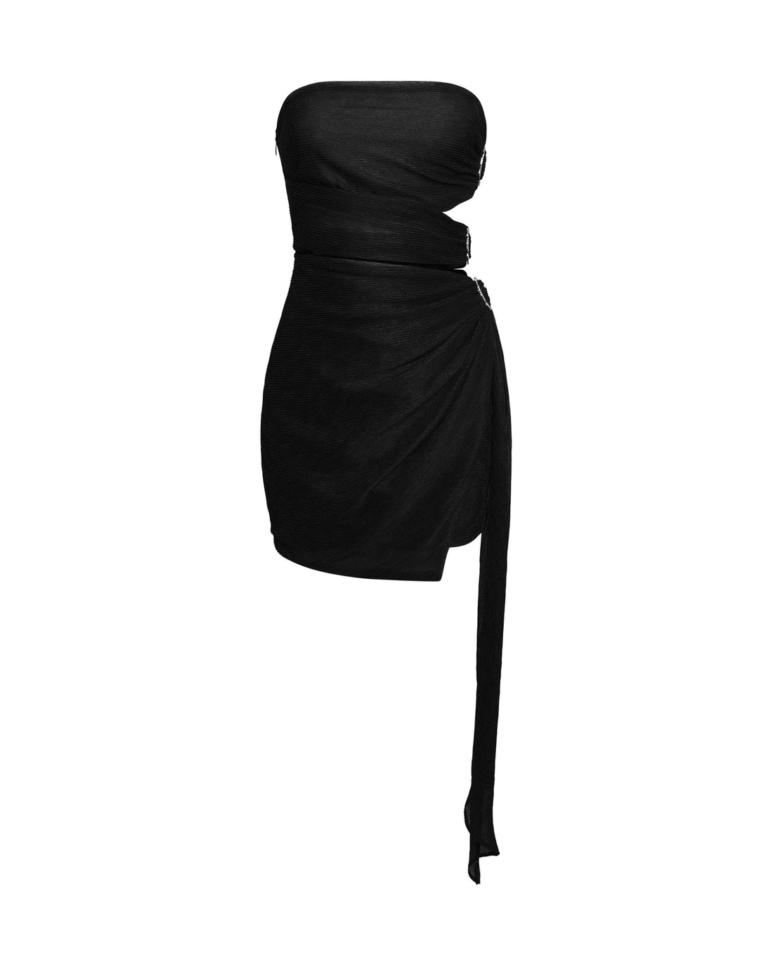 Mesh Ruched Mini Dress