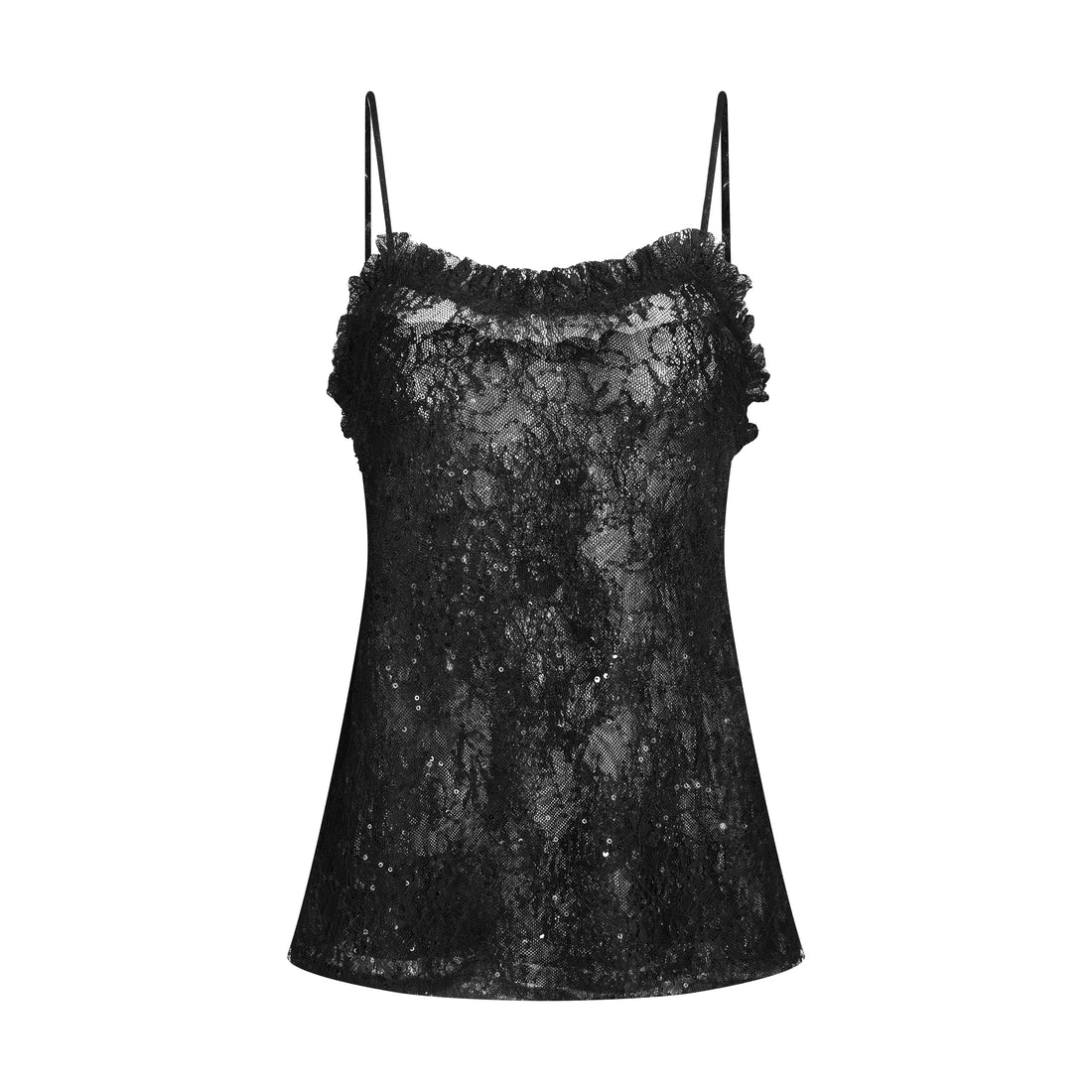 Lace Camisole Top in Black